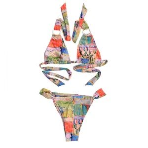 Strawberry Milk Mob Hotter Tot Bikini (L Top M Bottom)